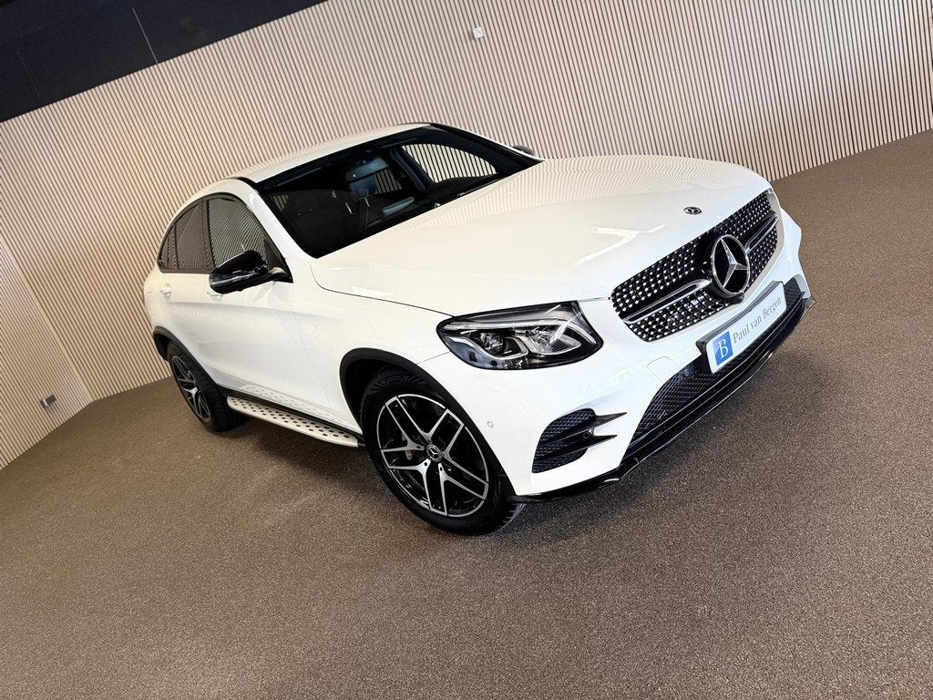 Mercedes-Benz GLC Coupé 250 4MATIC AMG STYLING-MEMORY-360 C, Auto's, Mercedes-Benz, 12 maanden, Gebruikt, 4 cilinders, Wit
