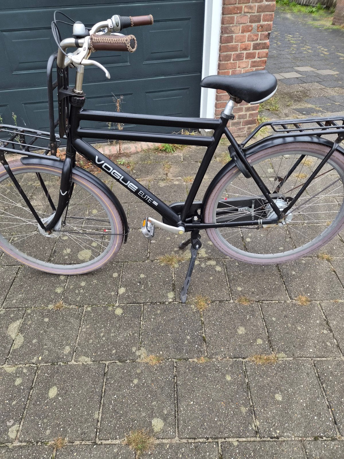 Vogue Elite Transportfiets Dames Zwart - Zo goed als nieuw, Overige merken, Terugtraprem, 53 tot 56 cm, Ophalen of Verzenden
