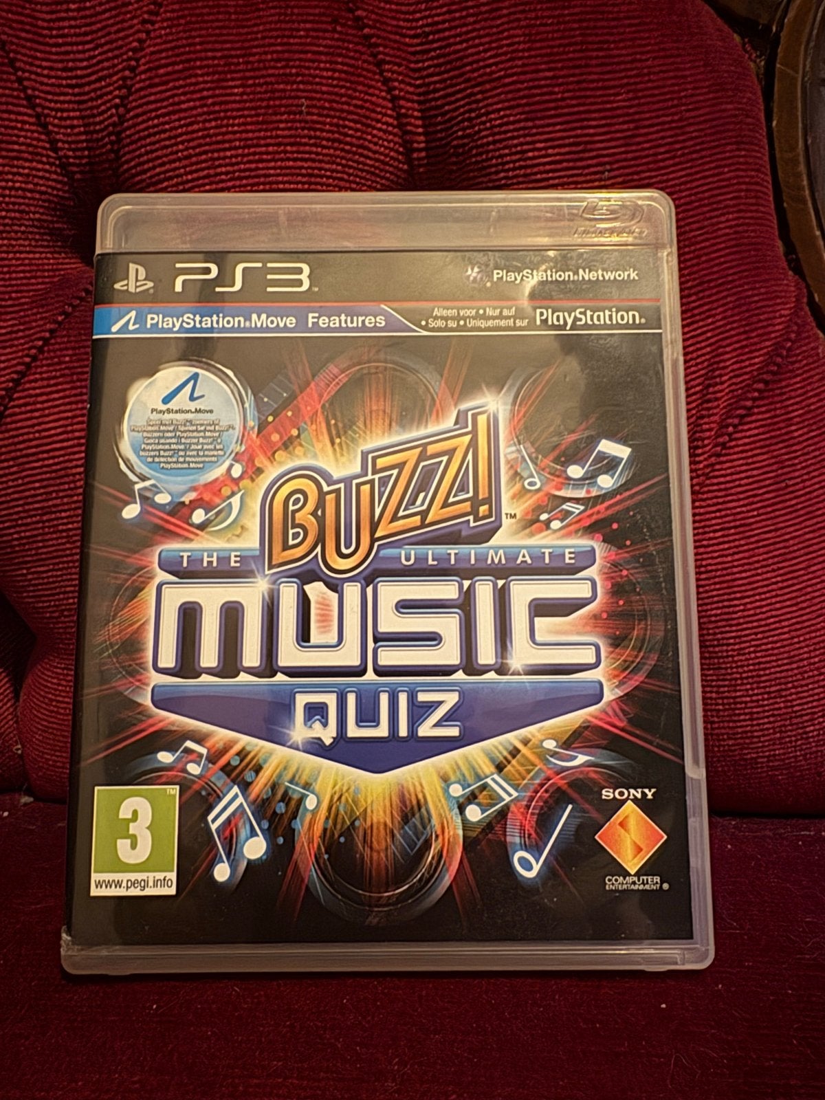 Buzz! The Ultimate Music Quiz PS3 met 4 controllers, Muziek, Gebruikt, Ophalen of Verzenden, 3 spelers of meer