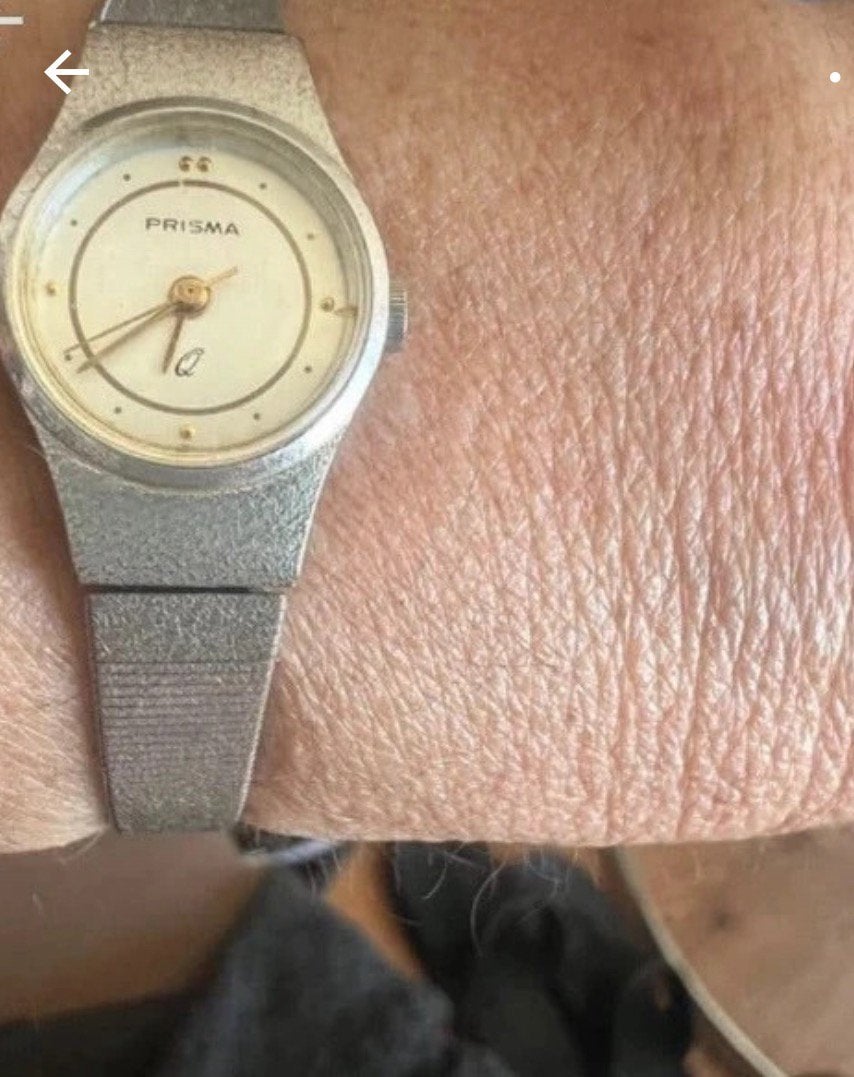 Vintage prisma horloge, Ophalen, Zo goed als nieuw, Staal, Overige merken
