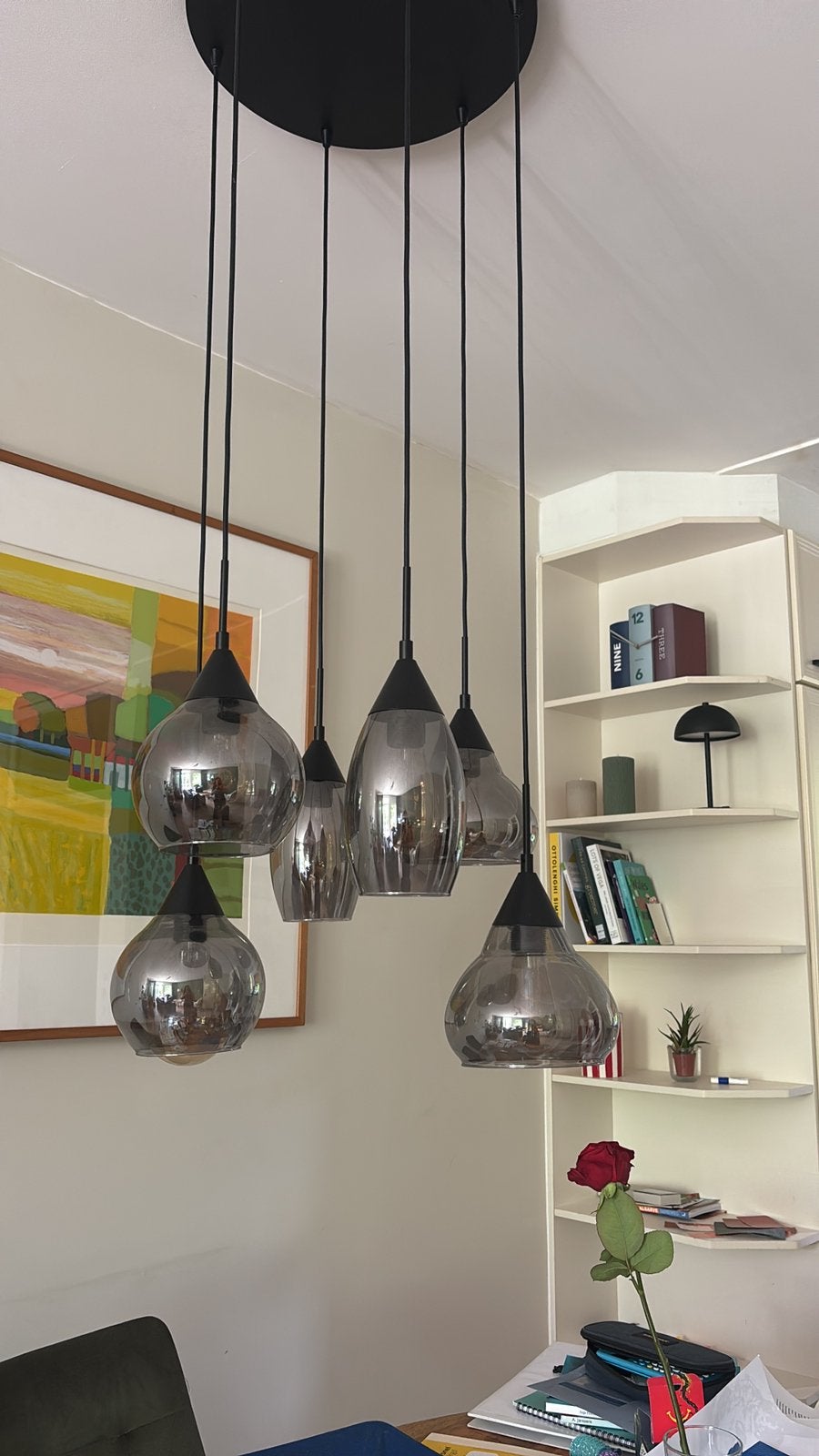 Hanglamp glas, Ophalen, Zo goed als nieuw, Glas