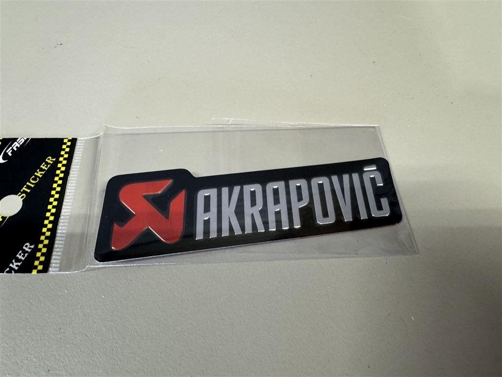 Akrapovic 3D uitlaat sticker, Ophalen of Verzenden, Zo goed als nieuw