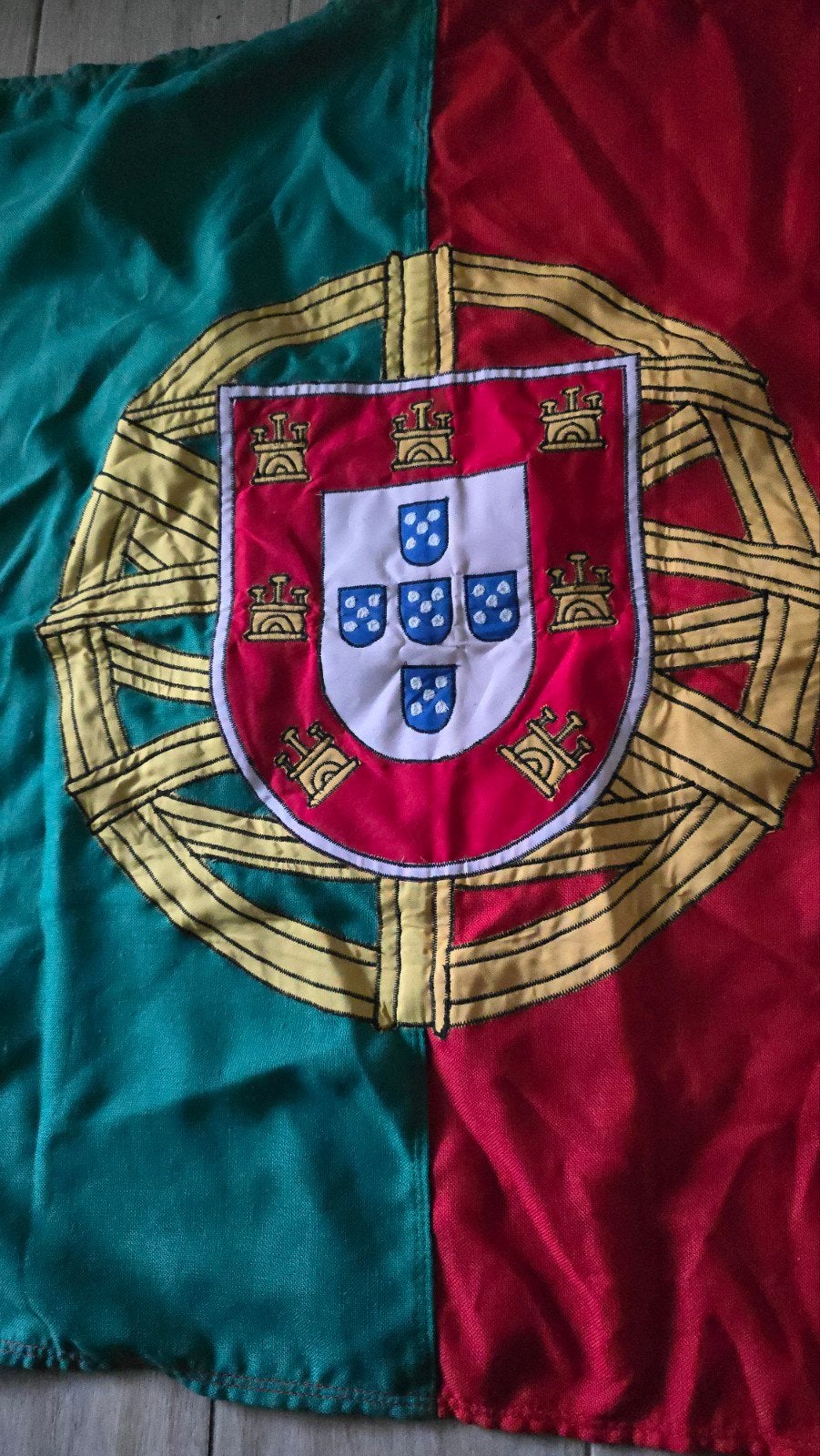Vlag Portuga opgestikt embleem, Diversen, Ophalen of Verzenden