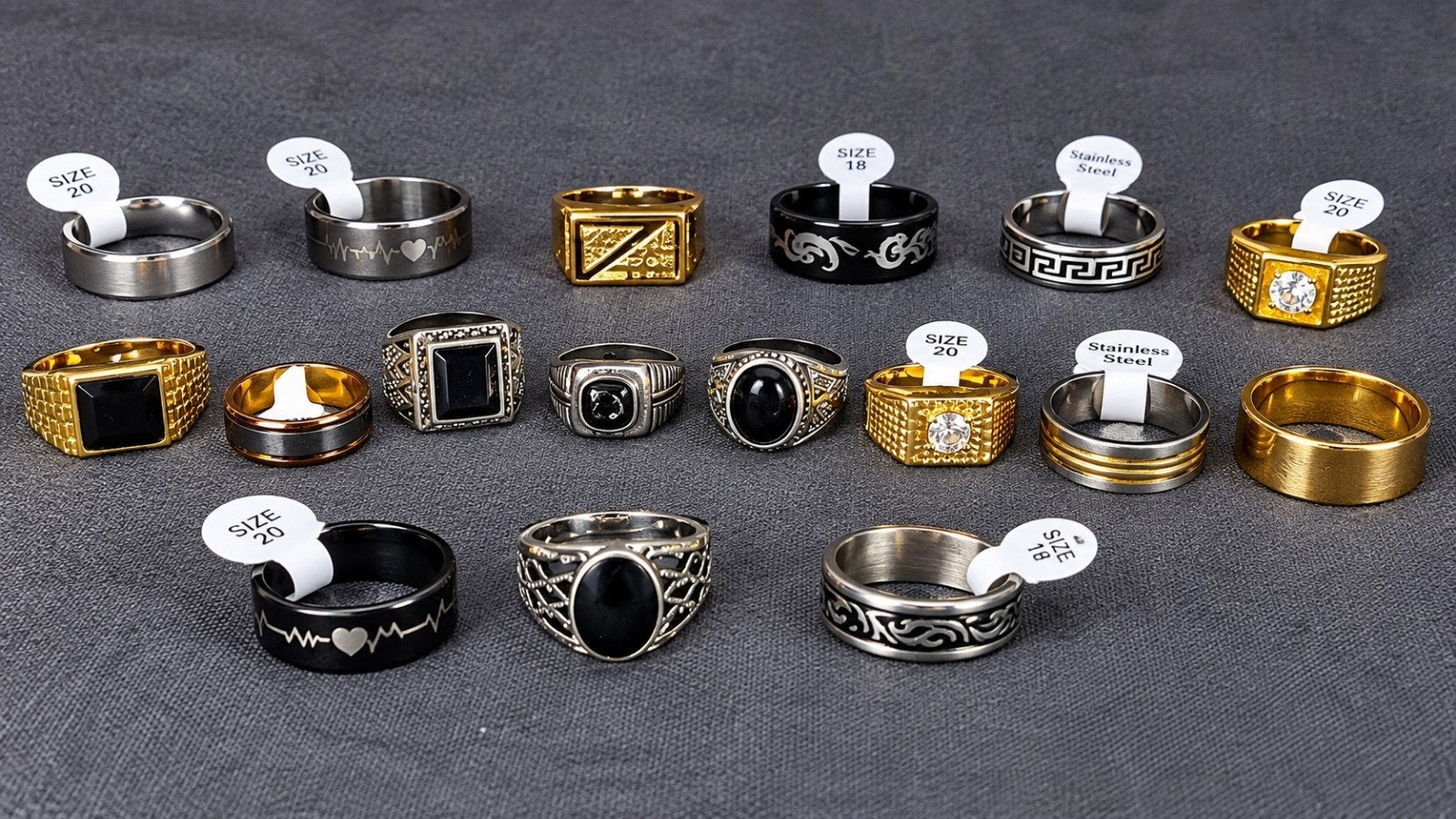 Nieuwe Herenringen - Diverse Modellen & Maten, Sieraden, Tassen en Uiterlijk, Ophalen of Verzenden