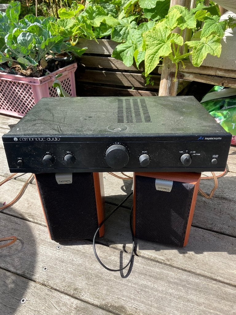 Cambridge versterker + Tangent boxen, Audio, Tv en Foto, Versterkers en Receivers, 60 tot 120 watt, Ophalen, Overige merken, Gebruikt