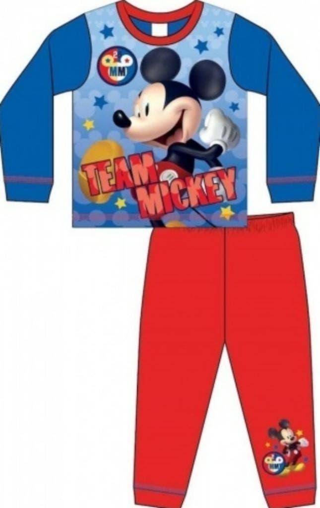 Mickey Mouse Pyjama - 86/92 - 92/98 - Katoen, Kinderen en Baby's, Kinderkleding | Maat 92, Nieuw, Jongen, Nacht- of Onderkleding