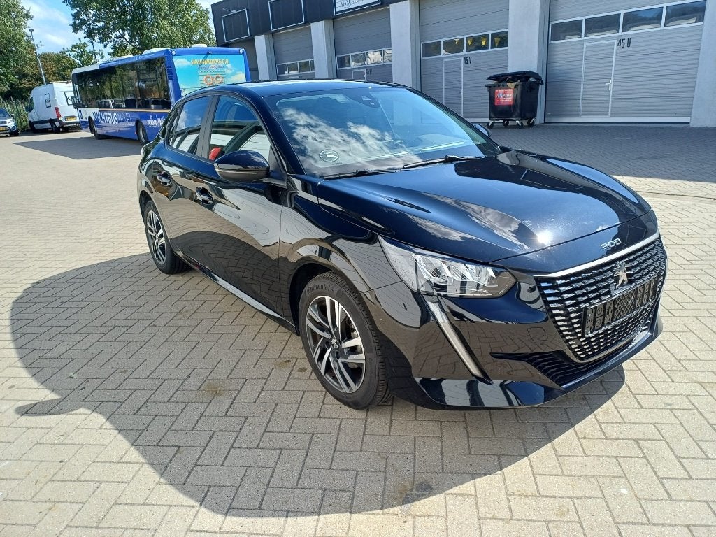 PEUGEOT 208 Active Pack Puretech/Carplay/Camera/Airco/Cruise, Voorwielaandrijving, Stof, Zwart, Bedrijf