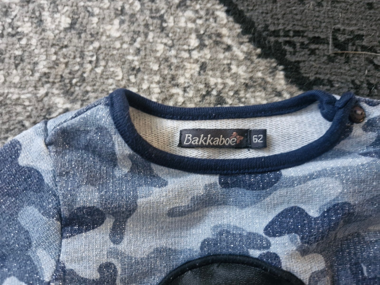 Blauw leger jurkje maat 62, Meisje, Jurkje of Rokje, Onbekend, Ophalen of Verzenden