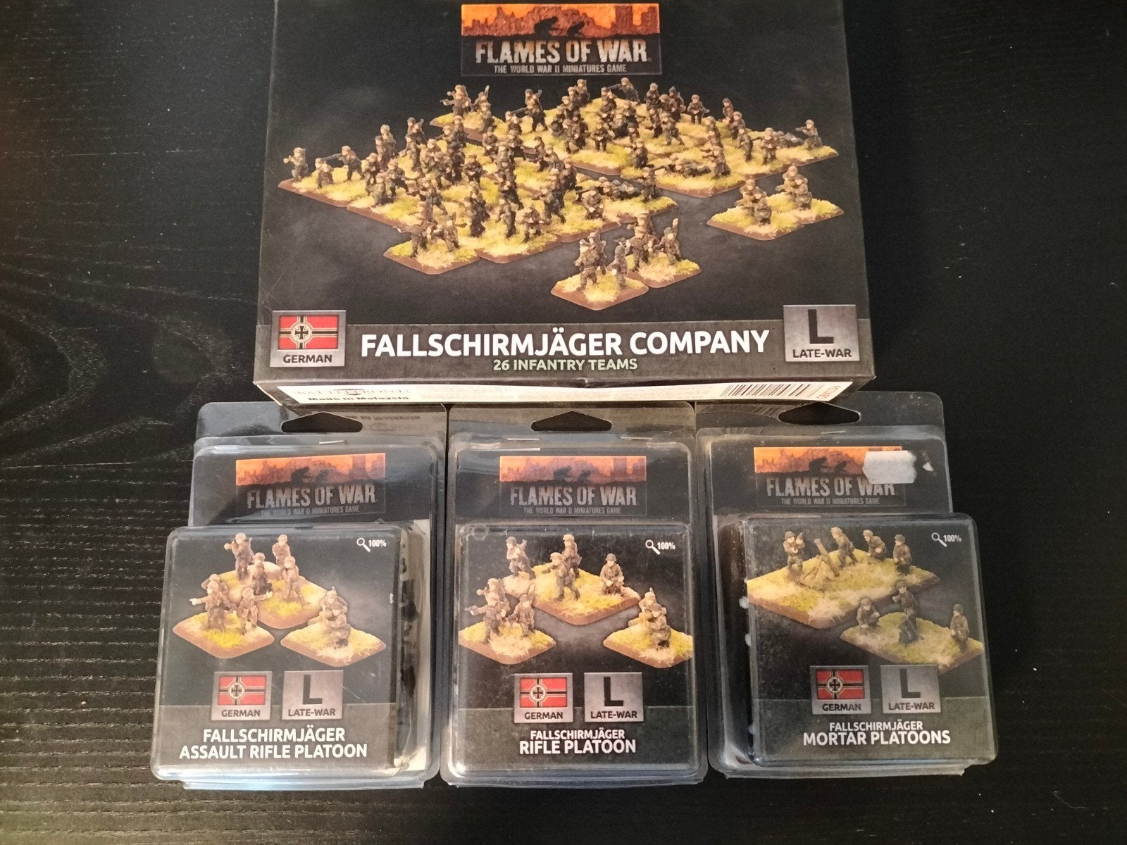 Flames of War: Fallschirmjäger Company & Platoons, Ophalen of Verzenden, Gebruikt, Historisch, Figuurtje(s)