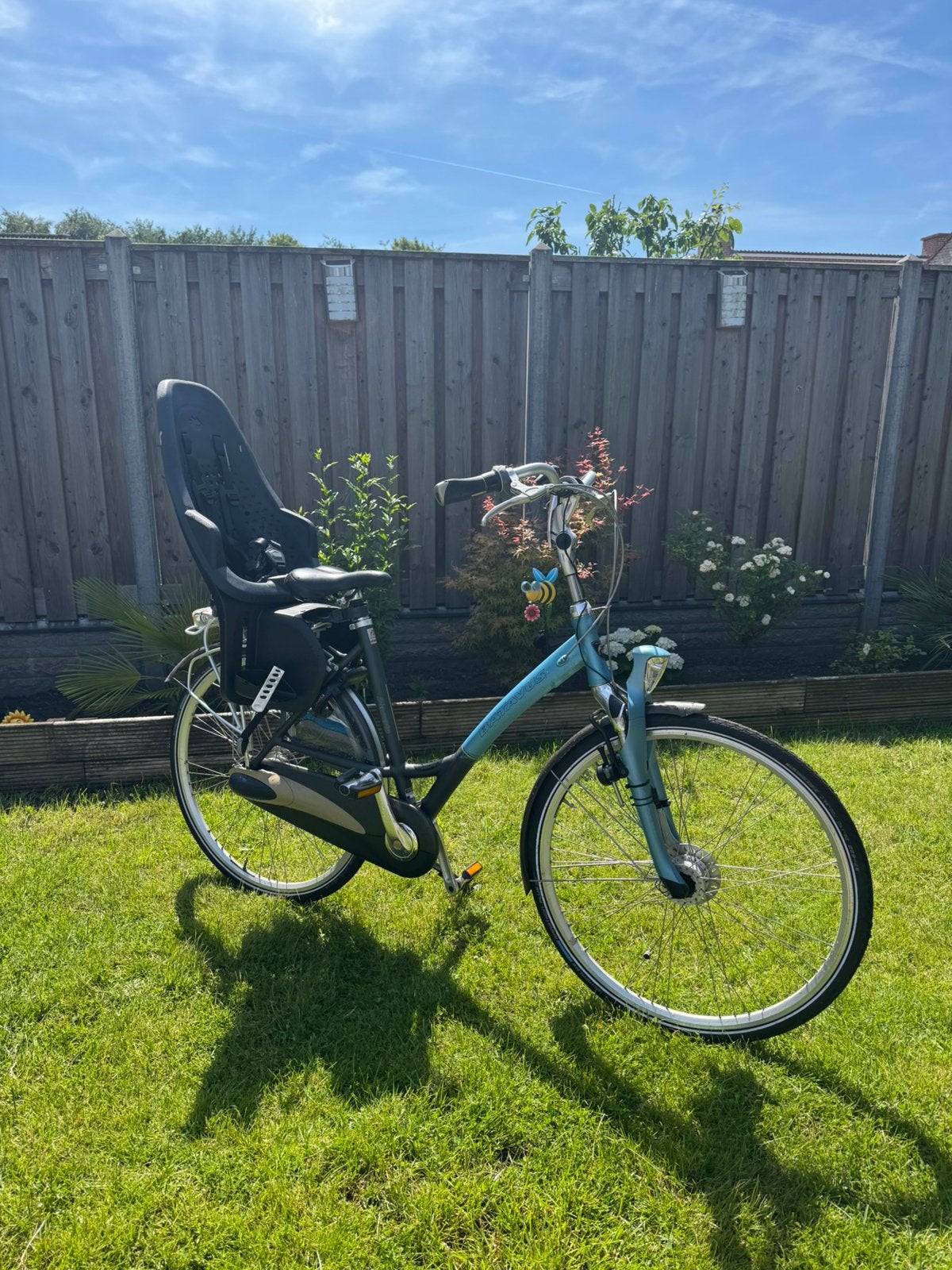 Damesfiets Batavus met Yepp fiets-stoel, Ophalen, Zo goed als nieuw, Overige merken