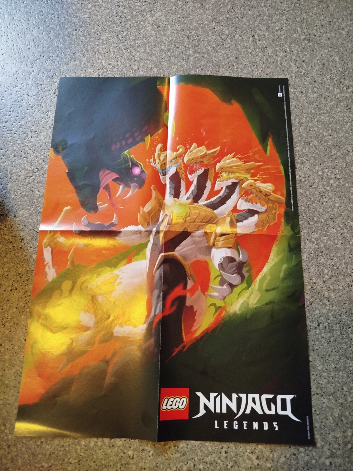 Lego Ninjago Legends Poster - Uniek Verzamelobject, Ophalen of Verzenden, A1 t/m A3, Film en Tv, Rechthoekig Staand