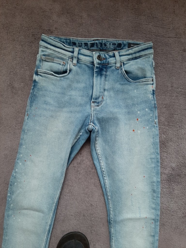 Pure White Super Skinny spijkerbroek Blauw Maat 27, Blauw, Ophalen of Verzenden, Zo goed als nieuw, W27 (confectie 34) of kleiner