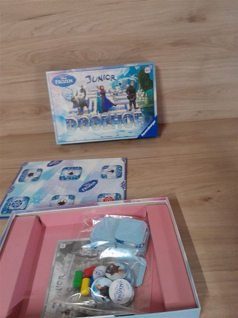 Junior doolhof disney frozen - s1559, Verzenden, Zo goed als nieuw