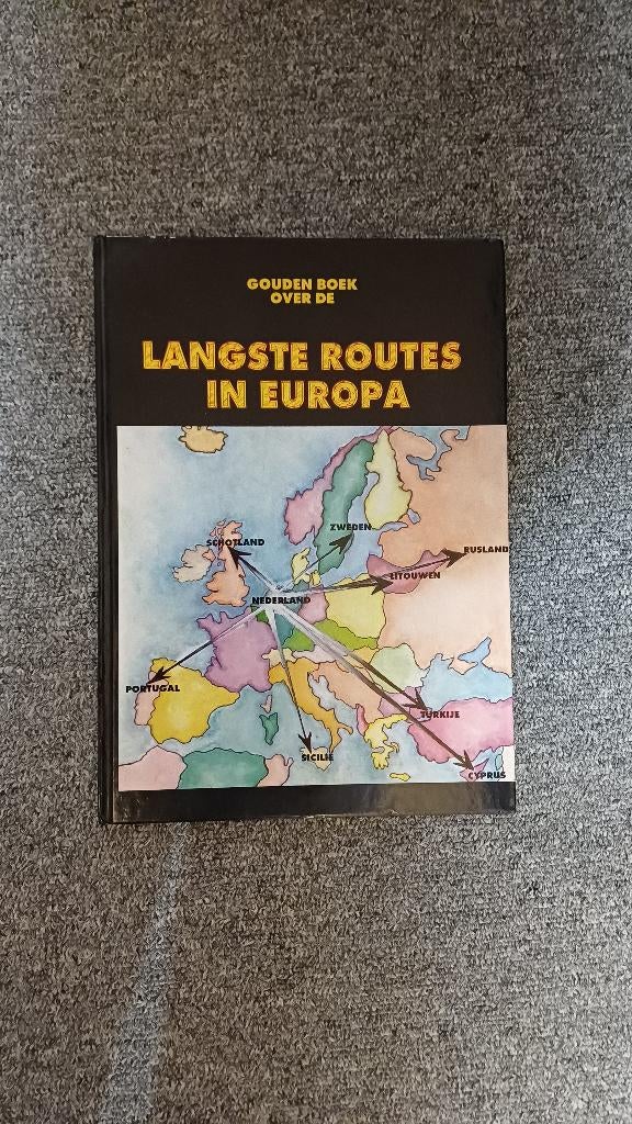Gouden boek over de langste routes in Europa, Ophalen of Verzenden, Gelezen, Vrachtwagen