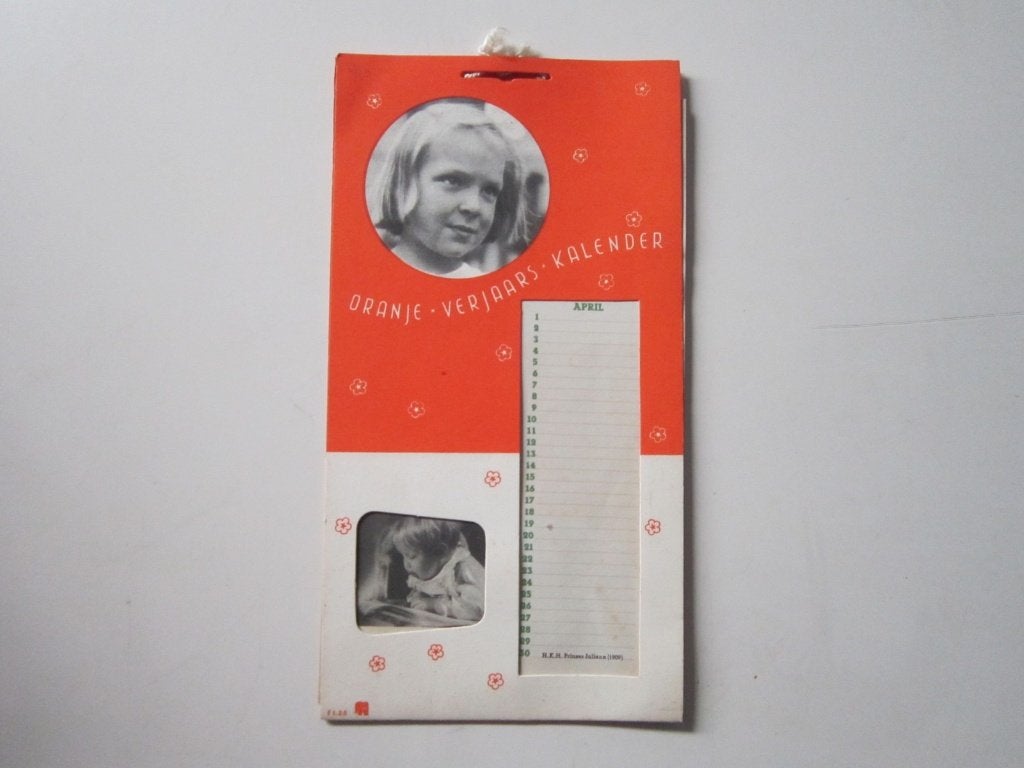 ORANJE VERJAARS KALENDER, Ophalen, Jaarkalender, Gebruikt