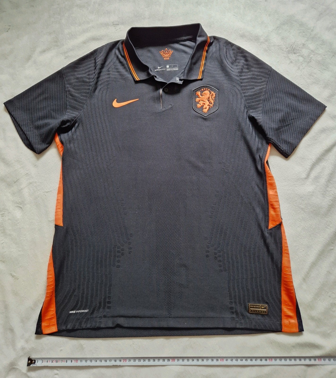 Nederlands elftal uitshirt 2020 KNVB spelersversie shirt, Maat 52/54 (L), Zwart, Nike, Ophalen of Verzenden