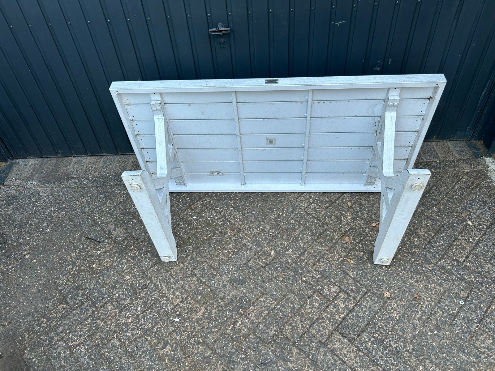 Aluminium Tuin Tafel - Bois Le Duc - Wit, Tuin en Terras, Ophalen of Verzenden, Gebruikt, Aluminium