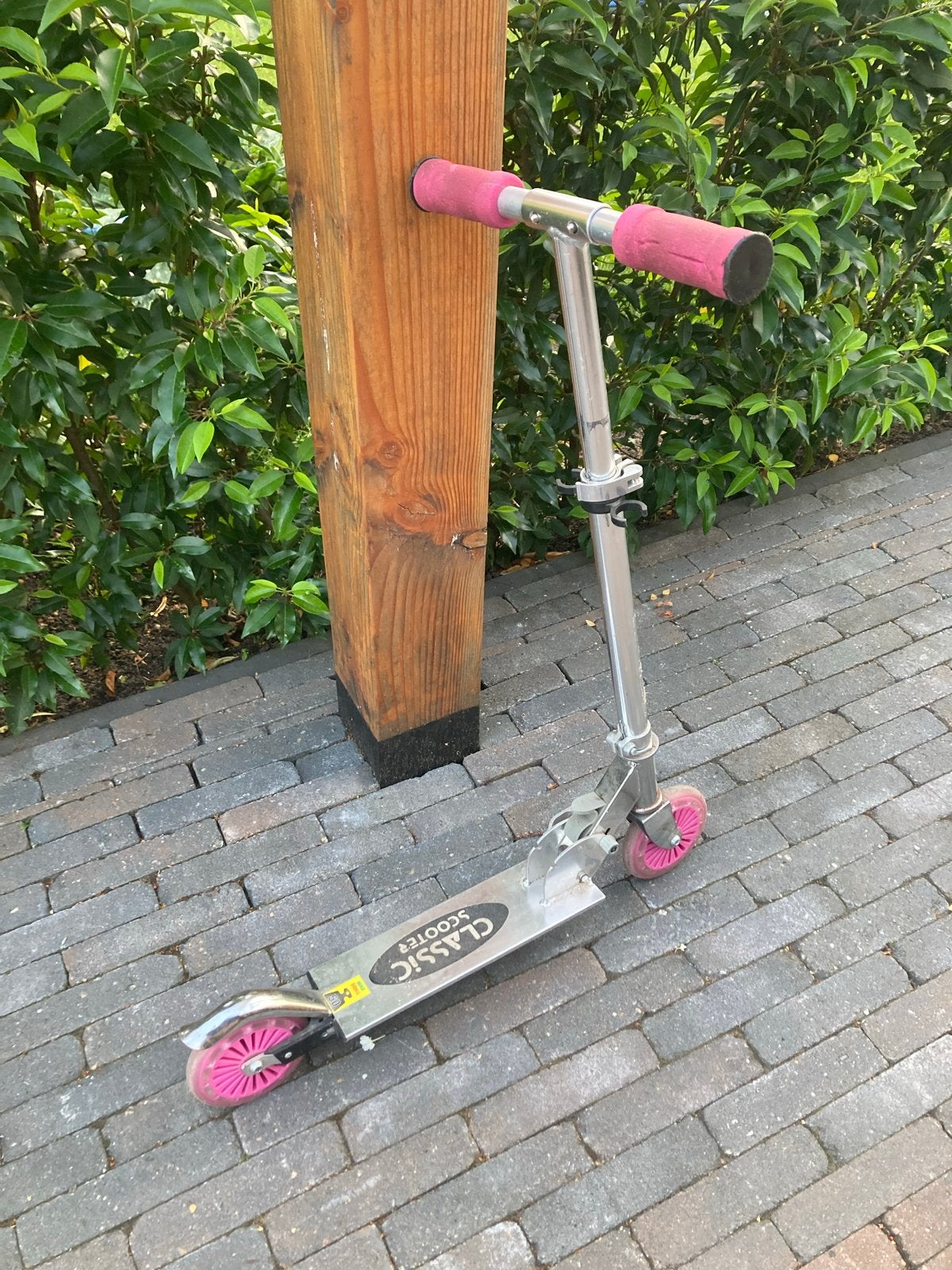 Classic Scooter met roze accenten, Ophalen, Gebruikt, Gewone step