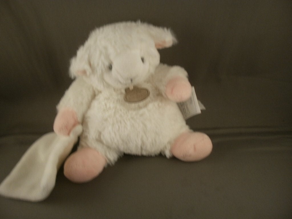 doudou compagnie Paris schaap met doekje wit/ roze pootjes, Overige merken, Overige typen, Nieuw, Klein (minder dan 20 cm)