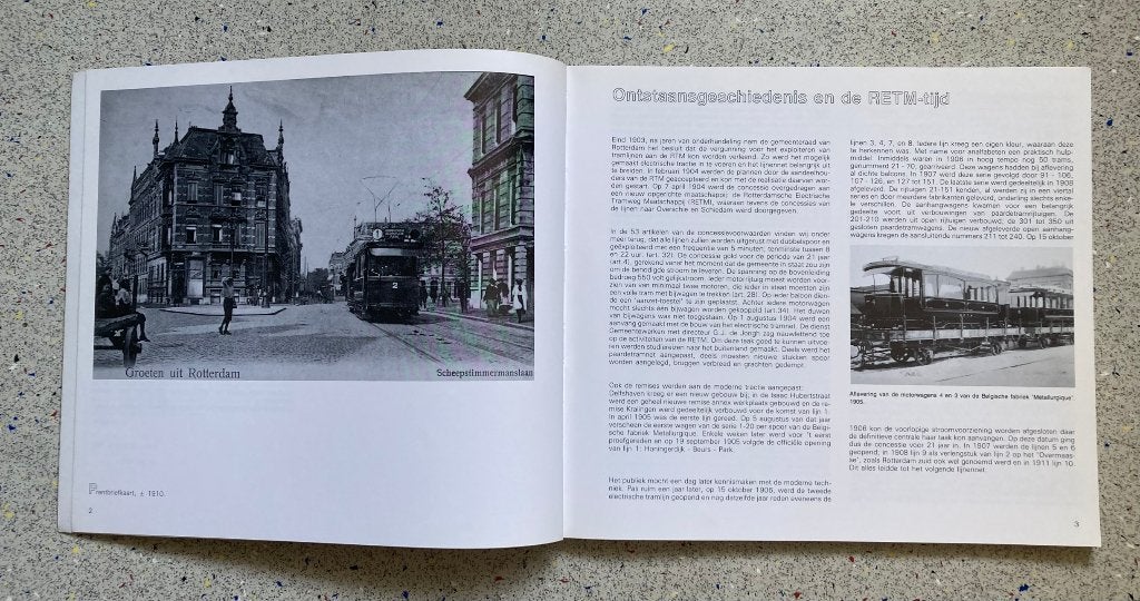 Rotterdam per tram een rit door de Maasstad (1945-1968), Verzamelen, Verzenden, Zo goed als nieuw, Tram, Boek of Tijdschrift