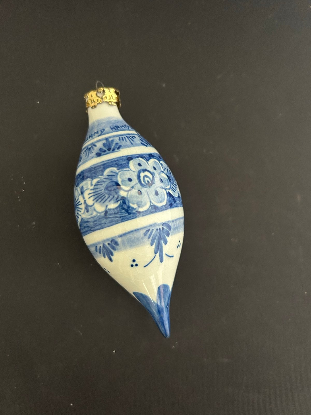 Delft blauwe porseleinen kerstbal, Diversen, Ophalen, Zo goed als nieuw