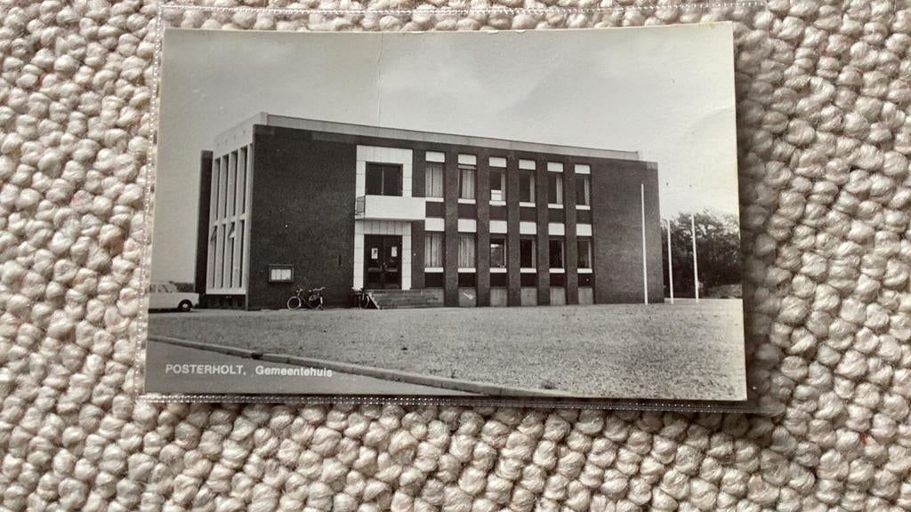 Ansichtkaart Posterholt Gemeentehuis. 914, Verzamelen, Ophalen of Verzenden, 1940 tot 1960, Ongelopen, Limburg