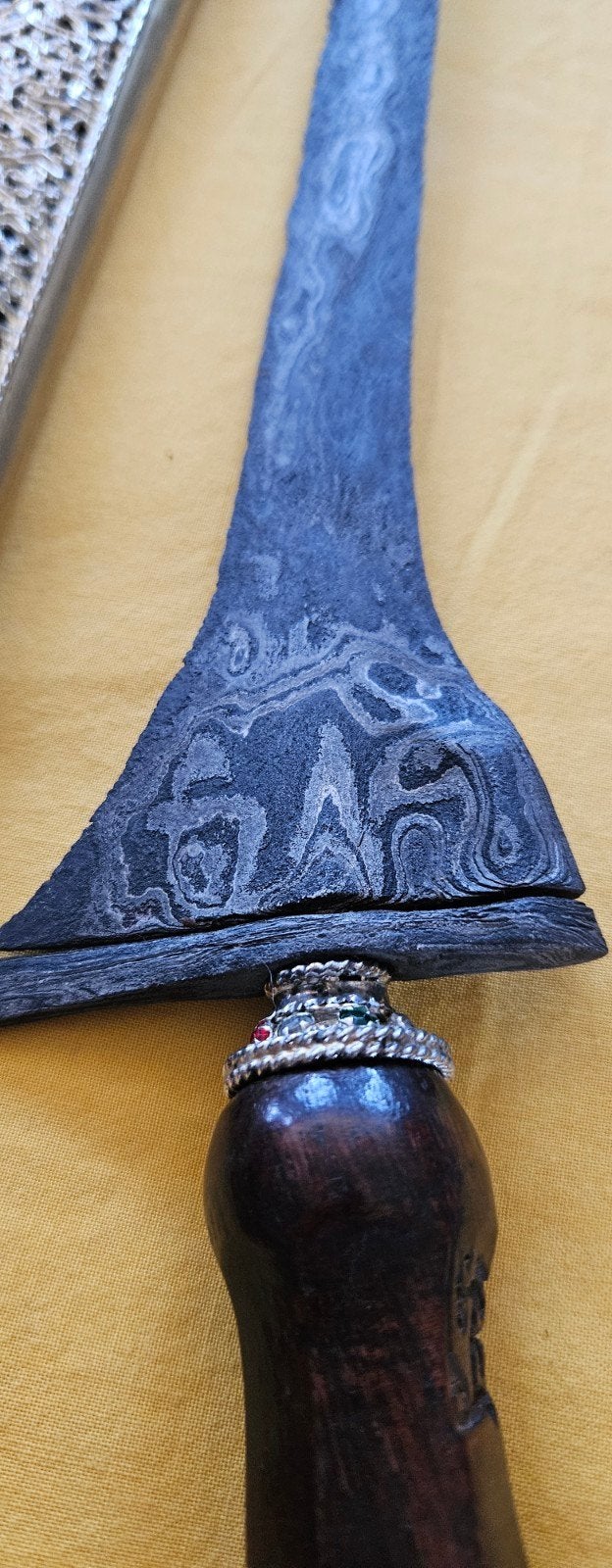 Antieke  Keris met  Pamor Salamander, Antiek en Kunst, Ophalen of Verzenden