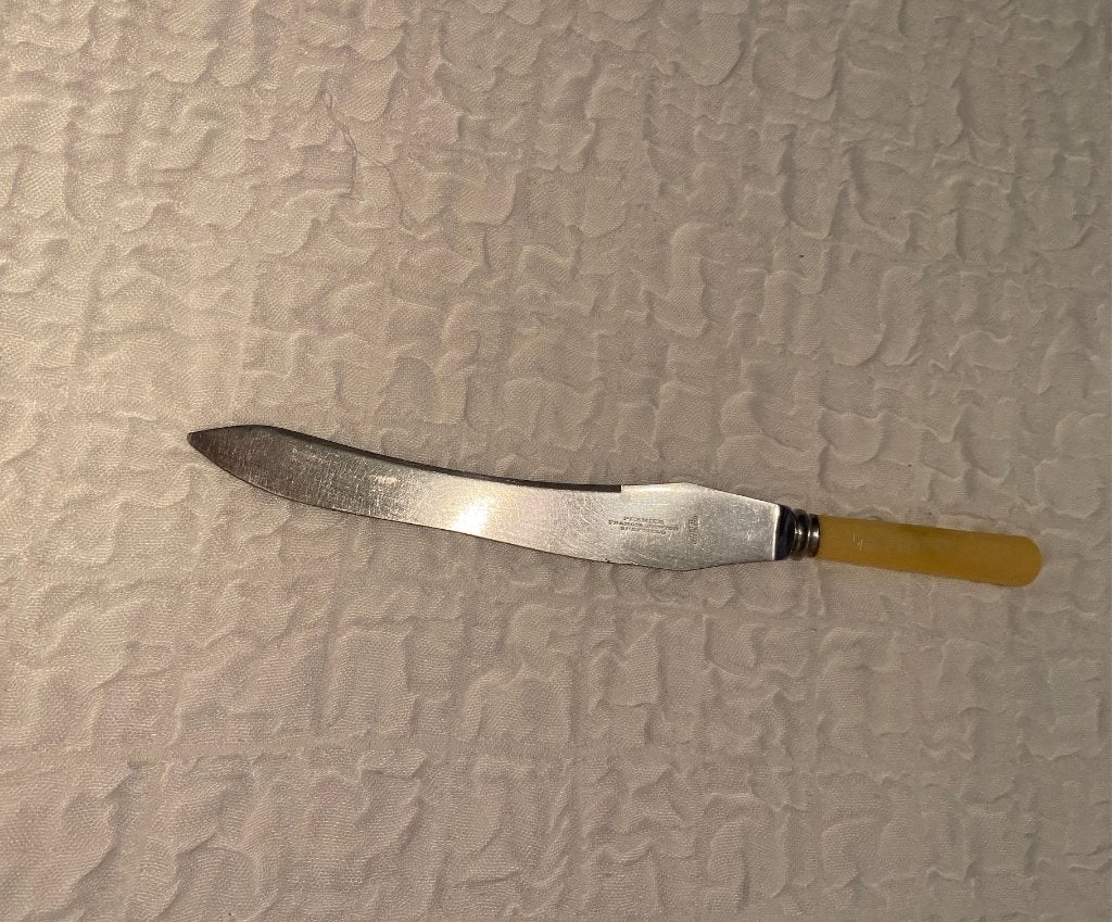 Vintage carving knife met merk Premier Francis Newton, Ophalen of Verzenden
