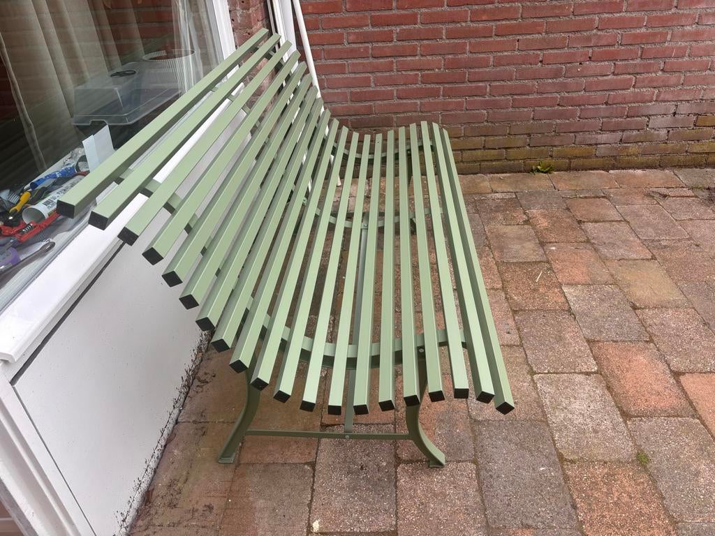 NIEUW Fermob Louisiane tuinbank 150 cm in kleur Cactus, Tuin en Terras, Tuinbanken, Ophalen, Nieuw, Metaal
