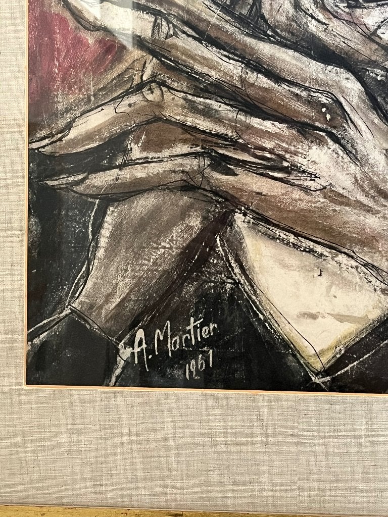 Edith Piaf Je Ne Regrette Rien  Antoon Mortier, Ophalen, Papier/karton, Gemengde techniek, Portret