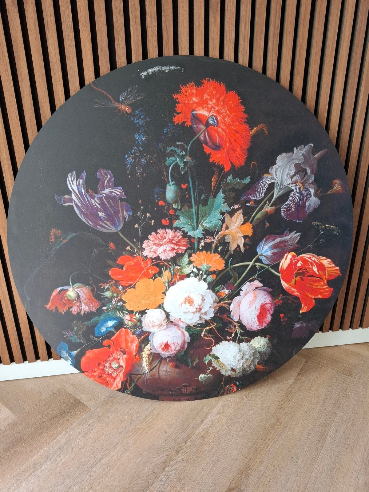 Muurcirkel schilderij HIP aan de muur 100cm, Ophalen