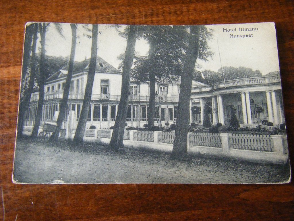 V42 - Nunspeet - Hotel Ittmann- 1921 - Mooi/Oud, Ophalen of Verzenden, 1920 tot 1940, Gelderland