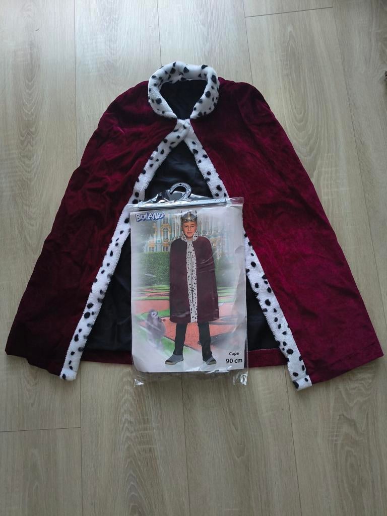 Verkleedcape voorstelling: Koningscape 90 cm, Ophalen