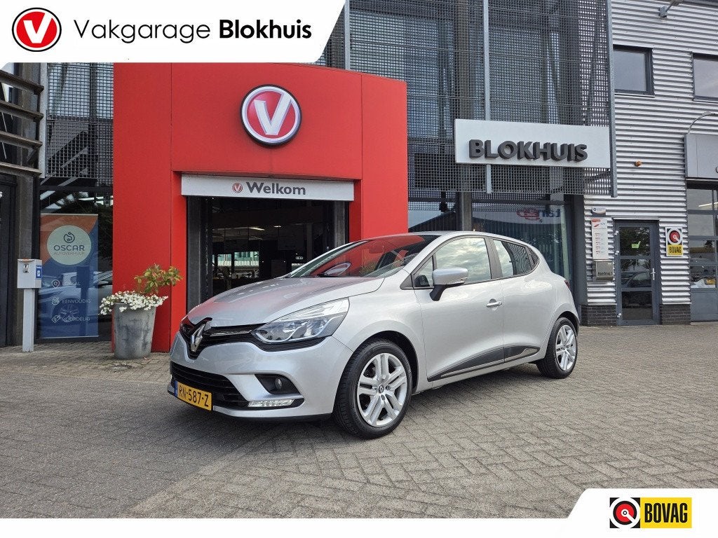 Renault Clio 0.9 TCe Zen | Navi | Airco | Cruise (bj 2018), Keurmerk '100% Onderhouden', Stof, Gebruikt, 49 €/maand