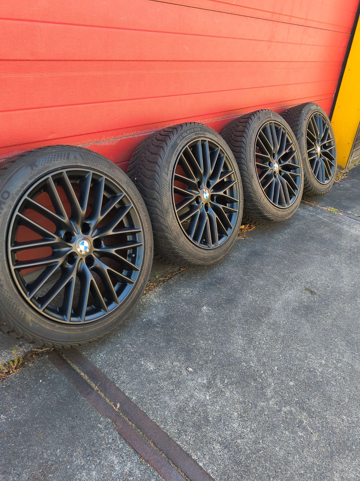 Bmw velgen 18 inch winterbanden 5x120 3 serie m3 m5 4 serie, Ophalen, 18 inch, Overige, Gebruikt