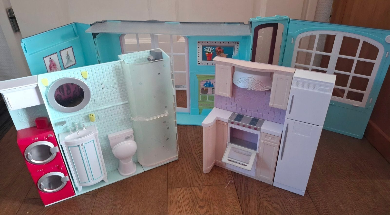 Barbiehuis inklapbaar, Ophalen of Verzenden, Poppenhuis