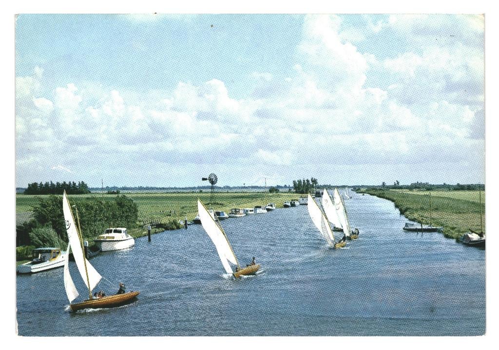 802221 Zeilen in Friesland 1970 1972 Poststempel Joure, Ophalen of Verzenden, 1960 tot 1980, Gelopen, Friesland