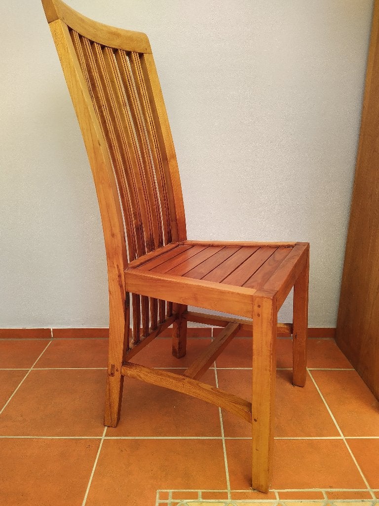 teakhouten stoelen, Ophalen, Gebruikt, Bruin, Eetkamer stoelen van teakhout
