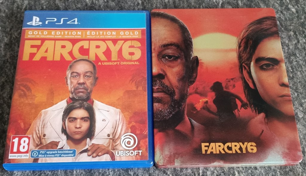 farcry6 gold edition met steelcase  ps4, 1 speler, Ophalen, Zo goed als nieuw, Vanaf 18 jaar