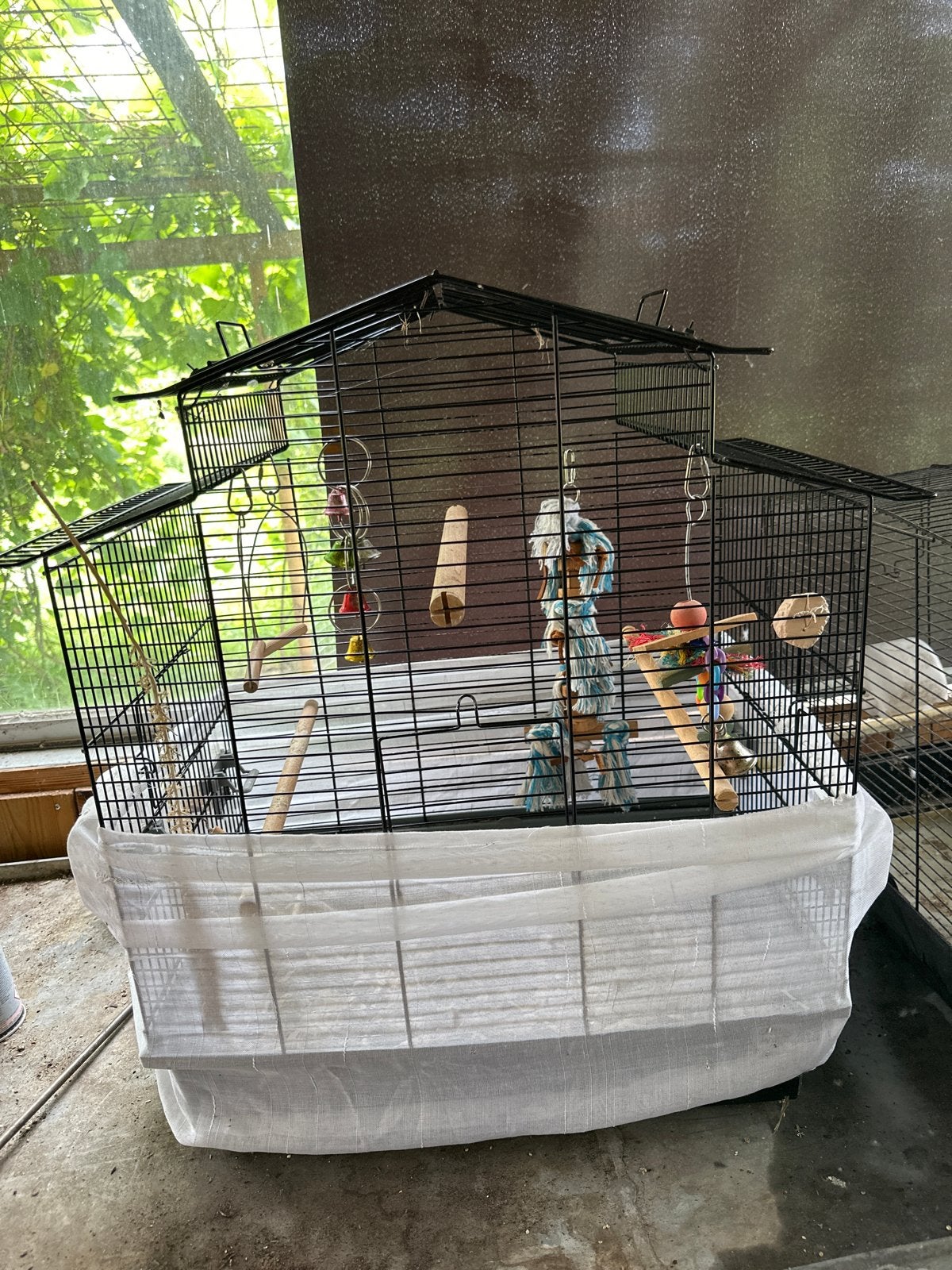 Vogelkooi, Ophalen, Zo goed als nieuw, Metaal, Vogelkooi