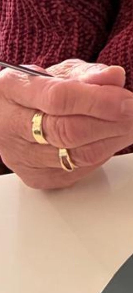 Sieraden, Sieraden, Tassen en Uiterlijk, Ringen, Overige kleuren, Zo goed als nieuw, 17 tot 18, Dame