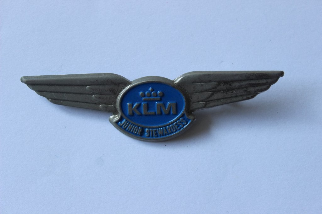 speld  klm  junior stewardess, Verzenden, Zo goed als nieuw, Patch, Badge of Embleem