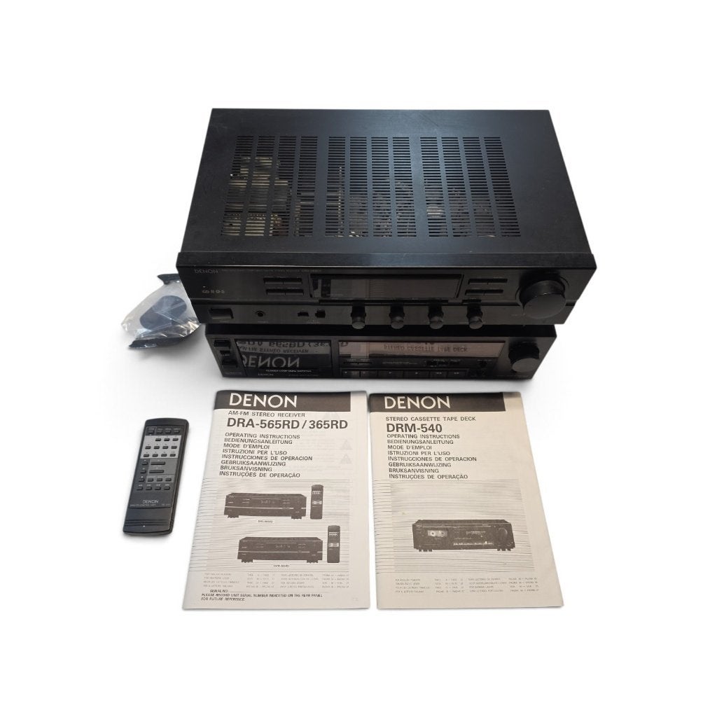 COMPLETE VINTAGE DENON HIFI-SET – DRA-365RD + DRM-540, Ophalen, Enkel, Denon, Auto-reverse