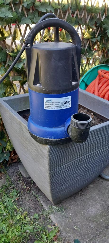Aquaking Dompelpomp Q4003 - 400W, 7000L/u, Tuin en Terras, Waterpompen, Ophalen, Gebruikt, Elektrisch, Dompelpomp