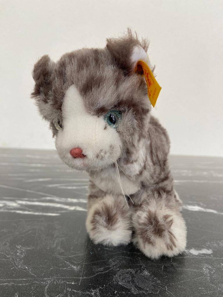 Steiff pies met knop 25 cm, Antiek en Kunst, Antiek | Speelgoed, Ophalen of Verzenden