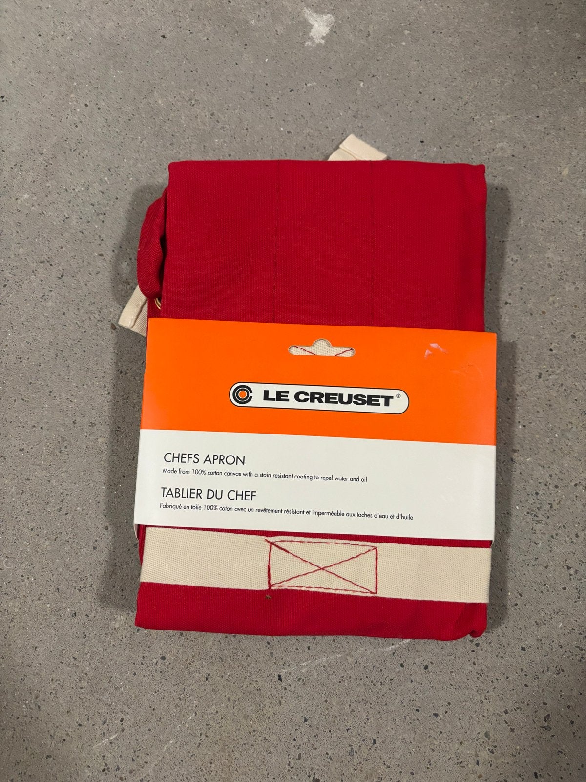 Le Creuset Chefs Schort - Kersenrood - Nieuw, Le Creuset, Overige typen, Nieuw, Ophalen of Verzenden