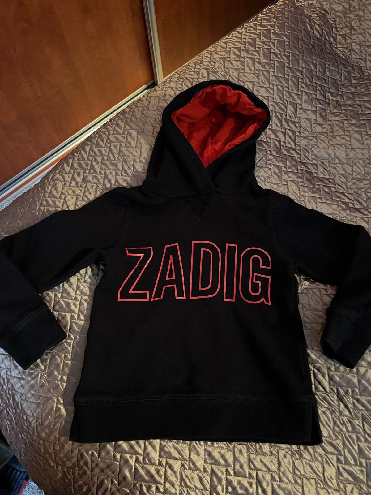 ZADIG&VOLTAIRE Sweater met capuchon maat 128 origineel ZGAN, Trui of Vest, Ophalen of Verzenden, Zo goed als nieuw, Jongen