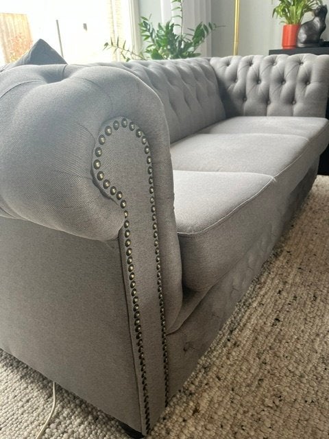 Chesterfield Banken (The Chesterfield Brand) (zuidland), Huis en Inrichting, Ophalen, Driepersoons, Zo goed als nieuw, Rechte bank