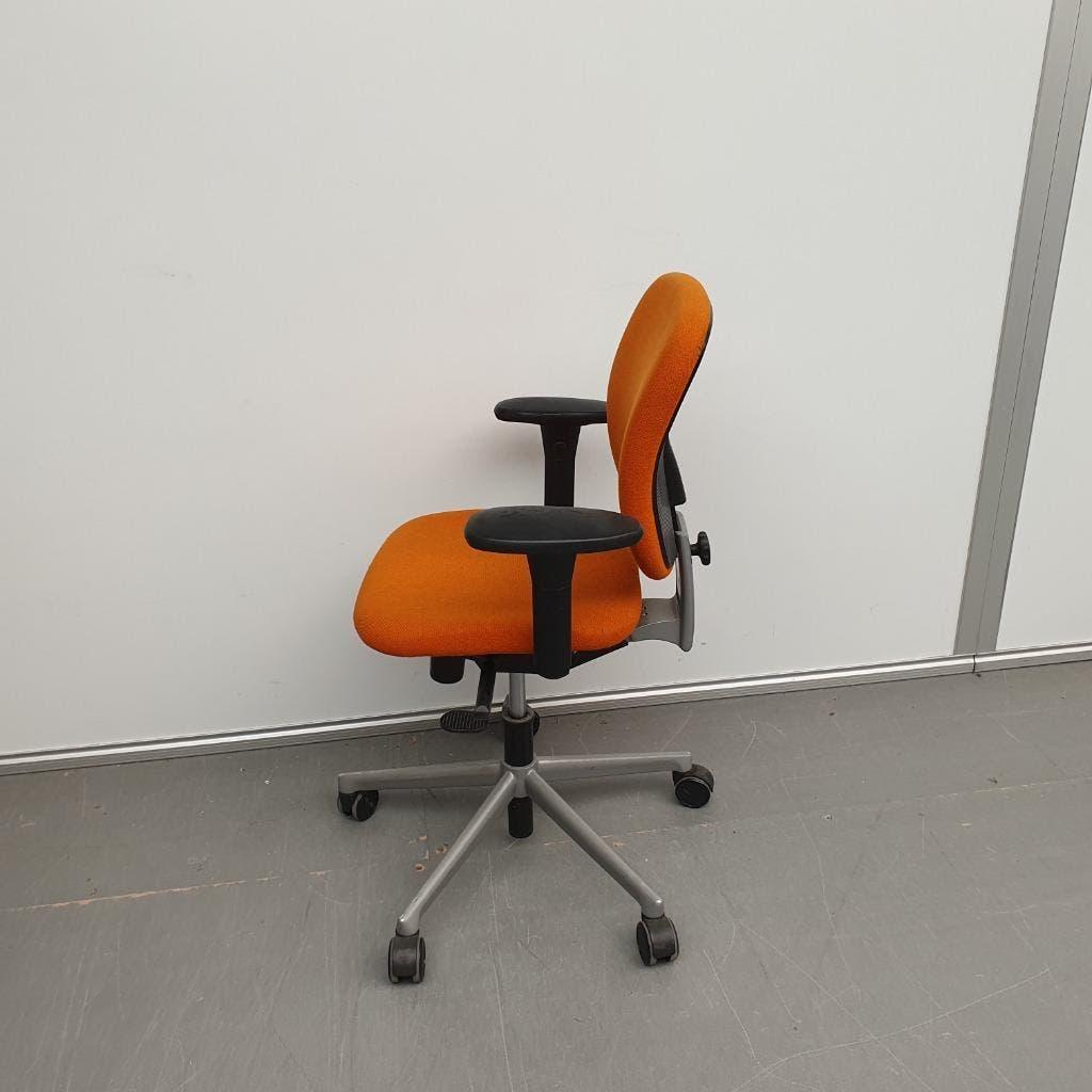 Ahrend 262 bureaustoel - oranje stof, Ophalen, Gebruikt, Oranje
