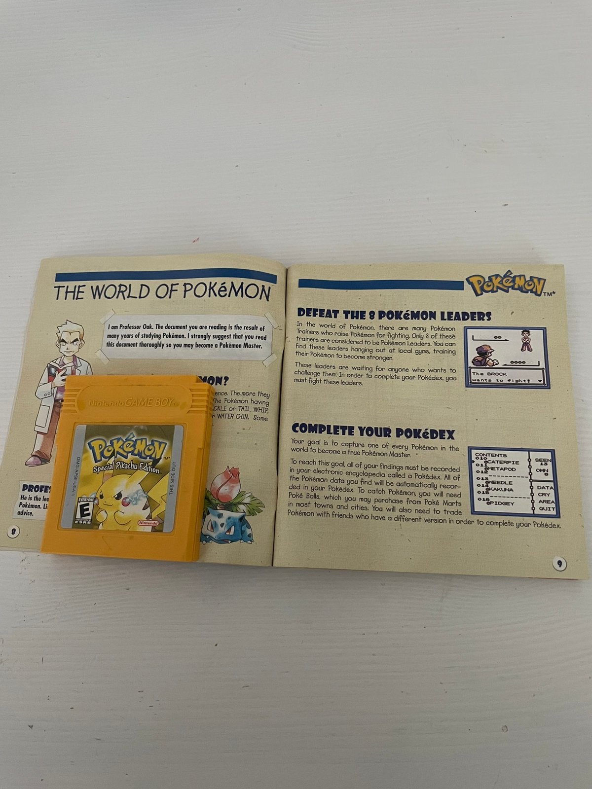 Pokemon yellow met origineel boekje., Avontuur en Actie, Verzenden, 1 speler, Zo goed als nieuw